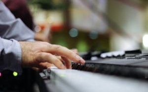 Playing piano